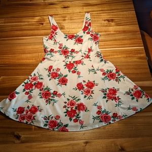 H&M floral print skater dress sz 10